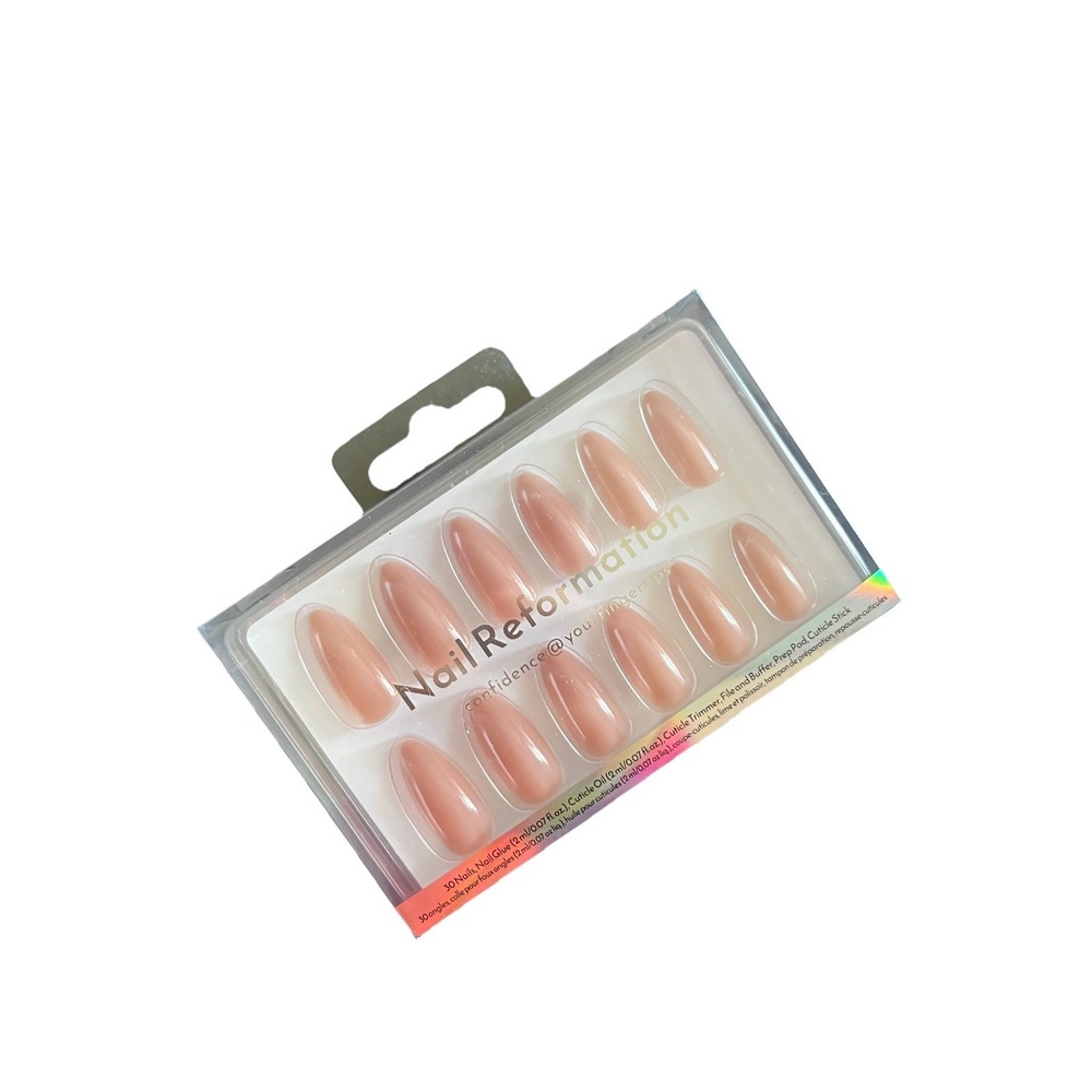 Nail Reformation A262  Nude Glaze Press On Nail Set Of 30 Kit